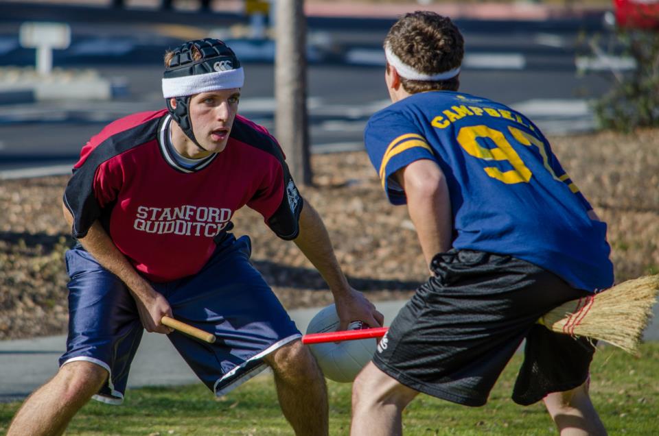 Stanford’s Francois Greer and San Jose’s Kyle Campbell face off in their game together. Credit: Kat Ignatova